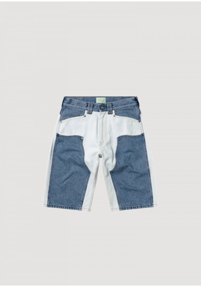 PATCHWORK WESTERN CARPENTER SHORTS