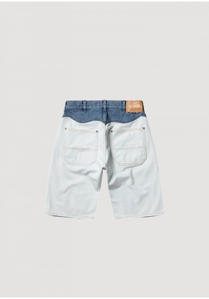 PATCHWORK WESTERN CARPENTER SHORTS