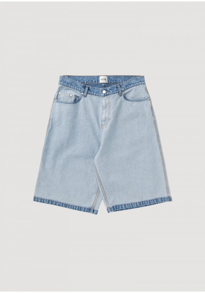 DENIM INSIDE/OUT SHORTS