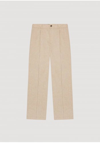 Reece Pleated Slub Suit Pants Les Deux