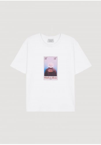 “LEATHER JACKET” STAMP T-SHIRT