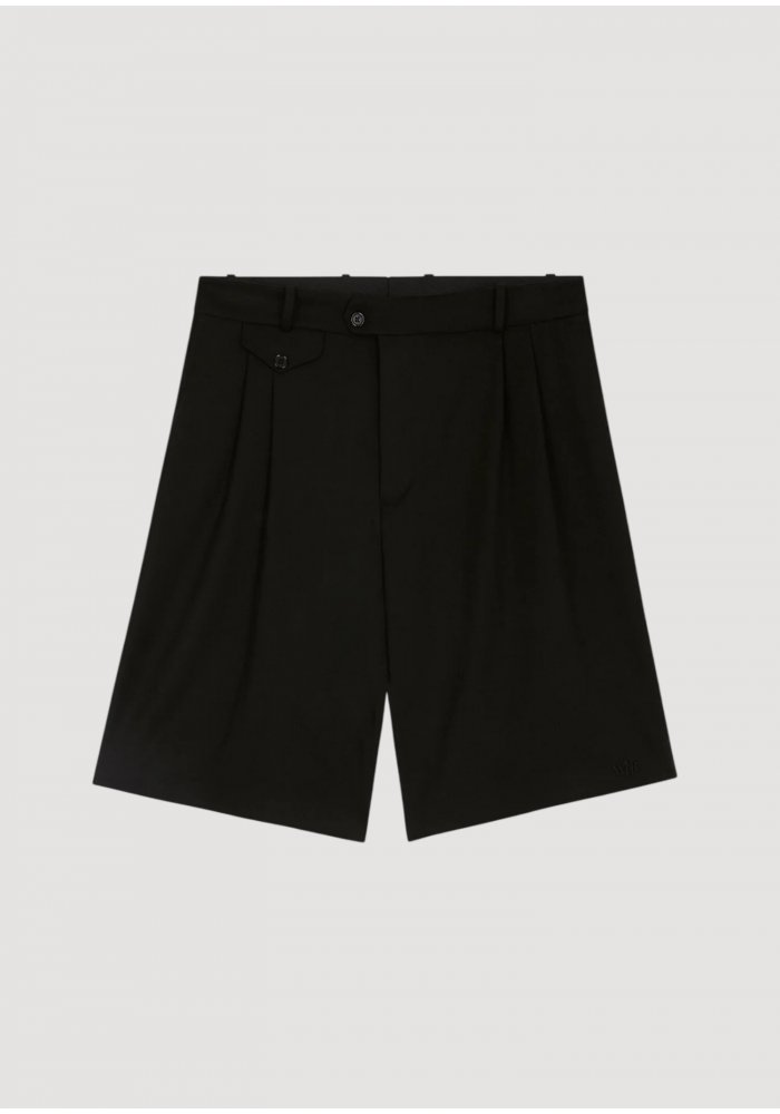 The Black Suit Shorts Walk In Paris