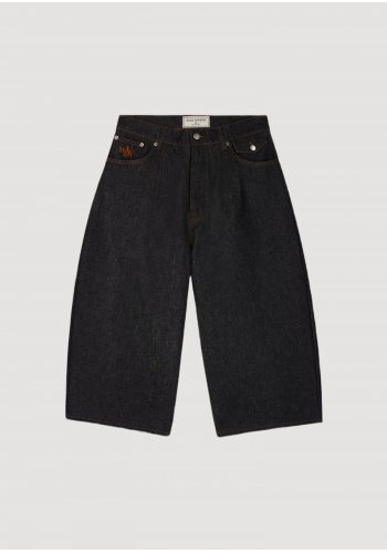 RAW DENIM BALLON SHORTS