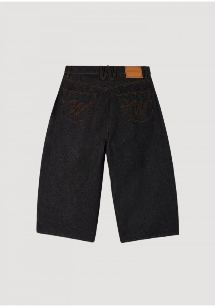 RAW DENIM BALLON SHORTS