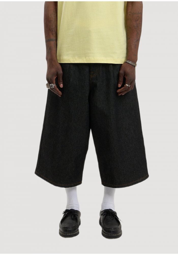Raw Denim Baloon Shorts Walk In Paris