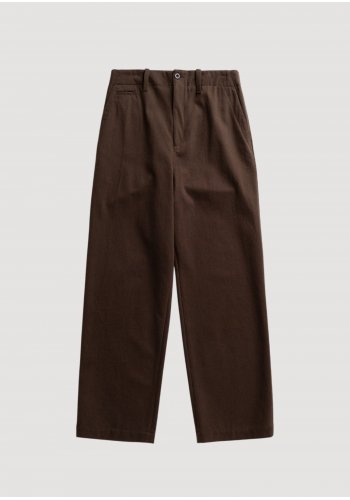 HENGIFOSS HIGH WAIST COTTON WOOL TWILL T