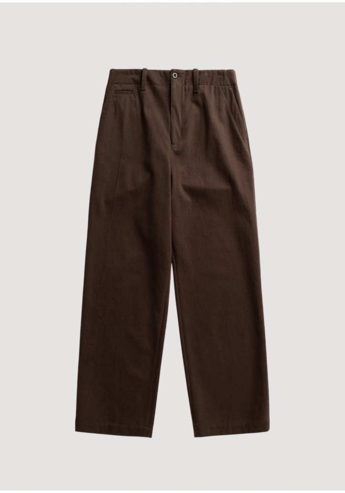 HENGIFOSS HIGH WAIST COTTON WOOL TWILL T